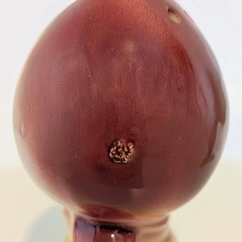 Vintage Vegetable Head People Anthropomorphic Salt And Pepper Apple Onion